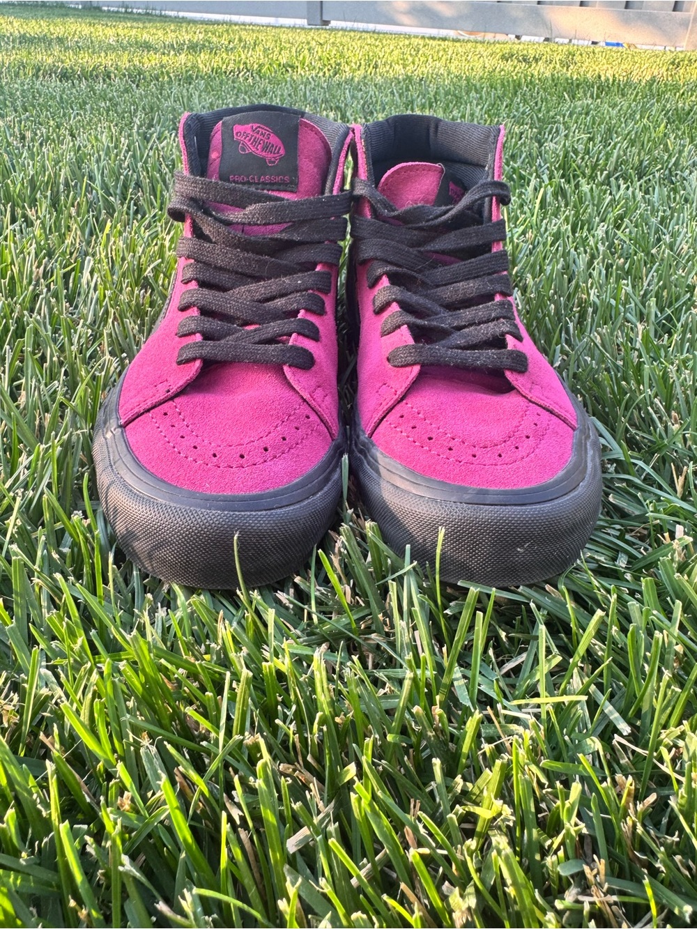 Vans Sk8-Hi Pro Punk Leopard Burgundy Pink High Top Sneakers Women’s 8 - Picture 6 of 11